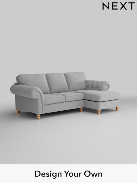 Tweedy Blend Easy Clean/Light Silver Grey Gosford Highback Ii Deep Sit (W41934) | £2,375