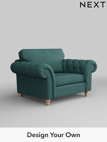 Tweedy Chenille/Dark Teal Green Gosford Highback Ii Deep Sit (W41935) | £1,075