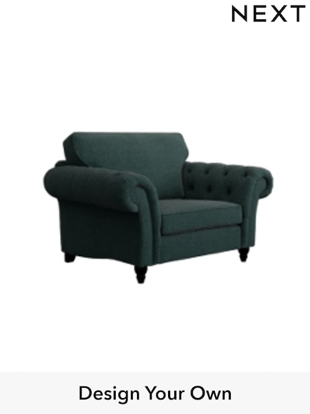 Tweedy Chenille/Dark Teal Green Gosford Highback Ii Deep Sit (W41935) | £1,075