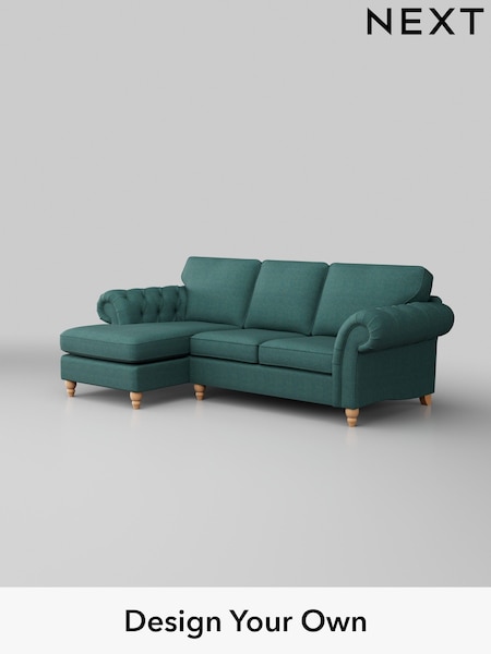 Tweedy Chenille/Dark Teal Green Gosford Highback Ii Deep Sit (W41935) | £2,375