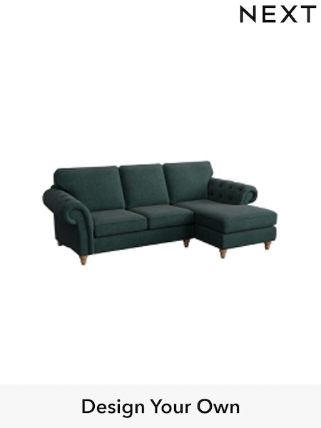 Tweedy Chenille/Dark Teal Green Gosford Highback Ii Deep Sit (W41935) | £2,375