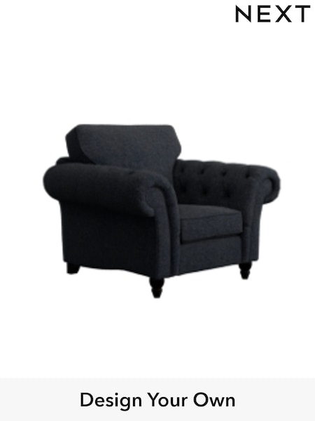 Tweedy Chenille/Navy Blue Gosford Highback Ii Deep Sit (W41941) | £975