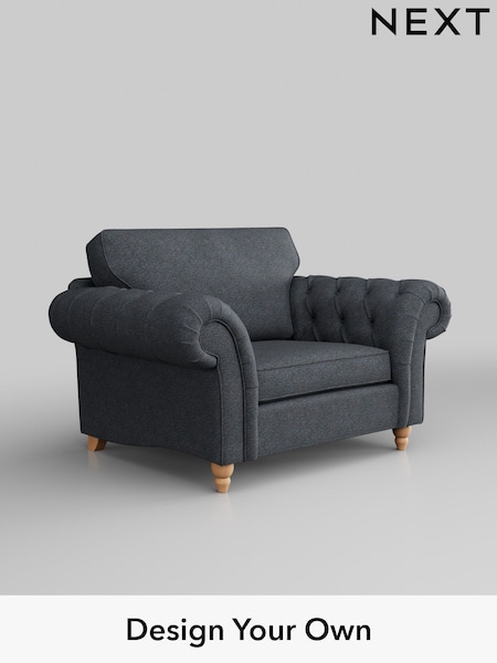 Tweedy Chenille/Navy Blue Gosford Highback Ii Deep Sit (W41941) | £1,075