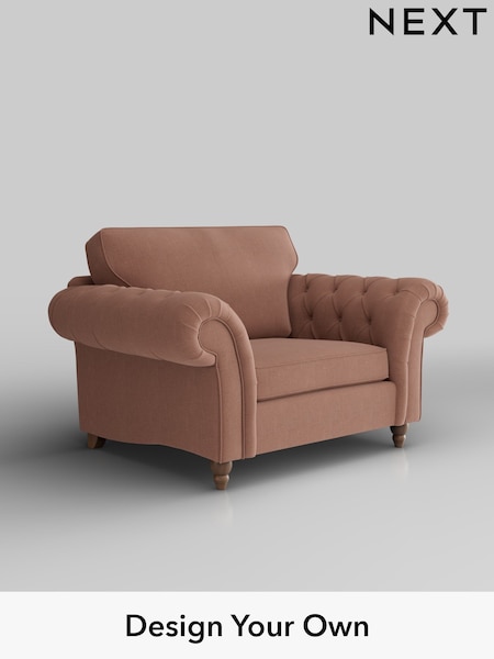 Relaxed Linen Look/Light Rust Brown Gosford Highback Ii Deep Sit (W41950) | £1,175