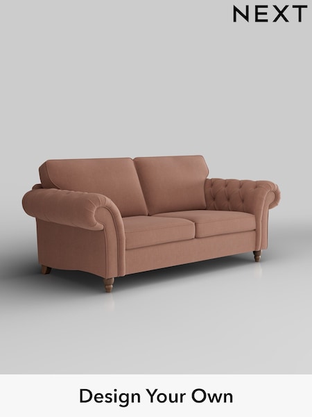 Relaxed Linen Look/Light Rust Brown Gosford Highback Ii Deep Sit (W41950) | £1,625