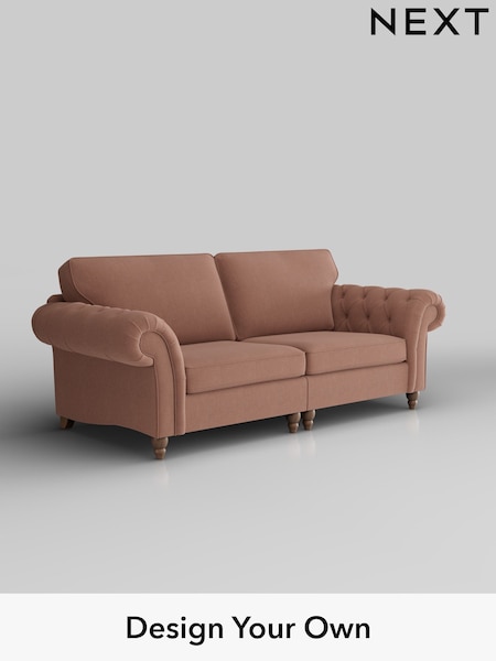 Relaxed Linen Look/Light Rust Brown Gosford Highback Ii Deep Sit (W41950) | £1,725