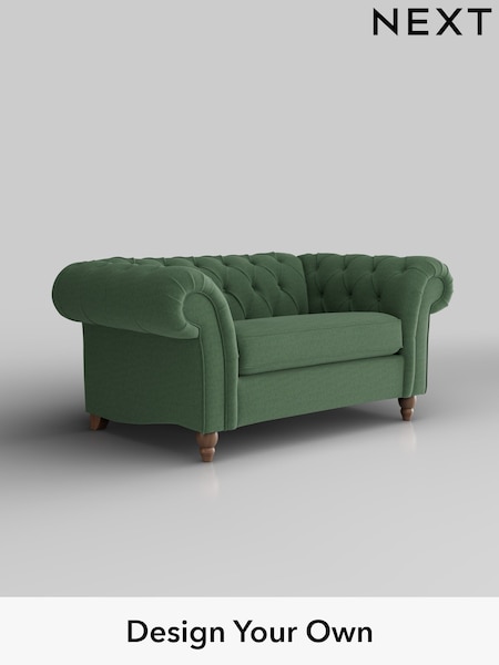 Relaxed Linen Look/Dark Green Gosford Ii Deep Sit (W41955) | £1,375
