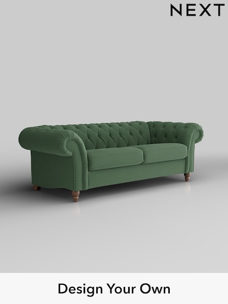 Relaxed Linen Look/Dark Green Gosford Ii Deep Sit (W41955) | £1,625