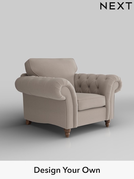 Relaxed Linen Look/Mid Natural Gosford Highback Ii Deep Sit (W41957) | £1,075