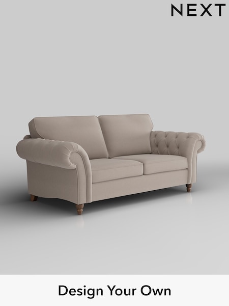 Relaxed Linen Look/Mid Natural Gosford Highback Ii Deep Sit (W41957) | £1,625