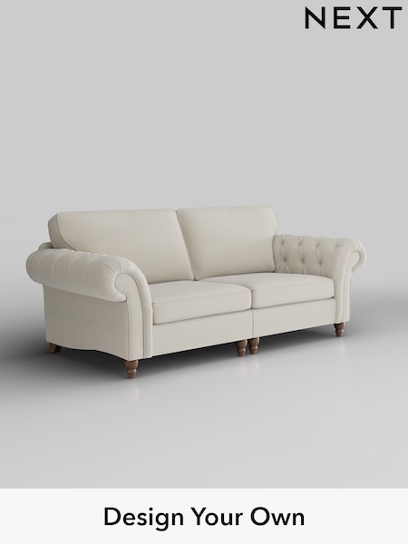 Relaxed Linen Look/Oyster Gosford Highback Ii Deep Sit (W41958) | £1,725