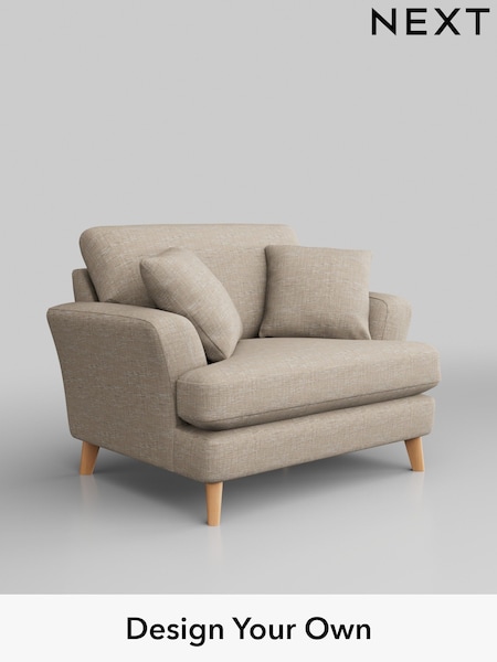 Boucle Weave Easy Clean/Dark Natural Conway Relaxed Sit (W41984) | £875