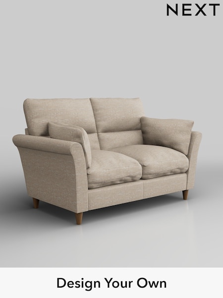 Boucle Weave Easy Clean/Dark Natural Hartley Highback Relaxed Sit (W41985) | £1,025
