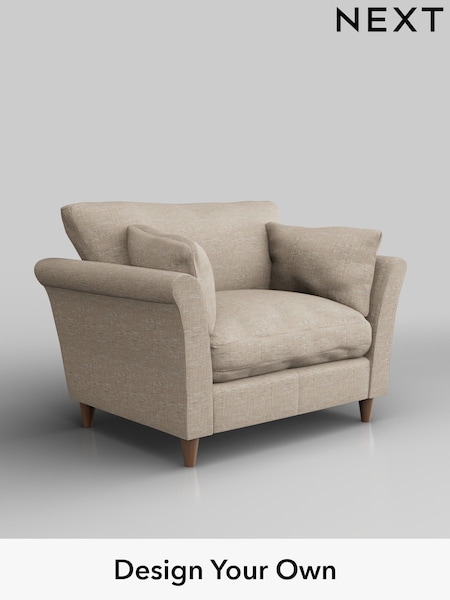 Boucle Weave Easy Clean/Dark Natural Hartley Relaxed Sit (W41989) | £825