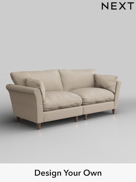 Boucle Weave Easy Clean/Dark Natural Hartley Relaxed Sit (W41989) | £1,275