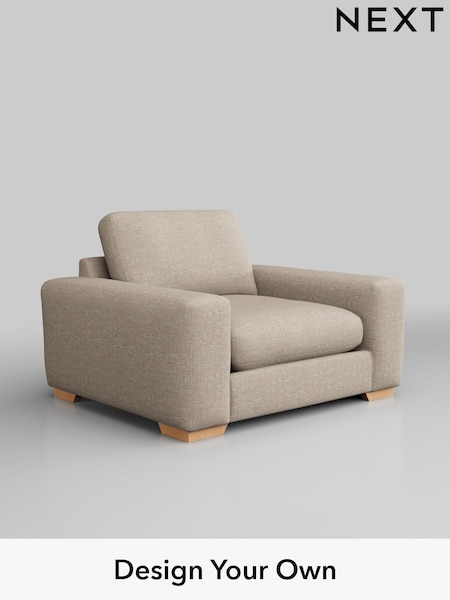 Boucle Weave Easy Clean/Dark Natural Houghton Deep Relaxed Sit (W41991) | £925