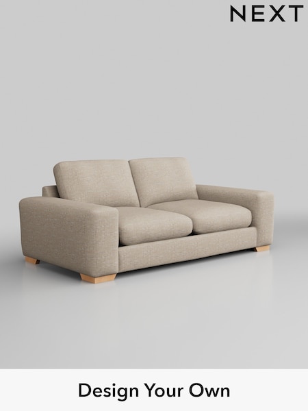 Boucle Weave Easy Clean/Dark Natural Houghton Deep Relaxed Sit (W41991) | £1,299