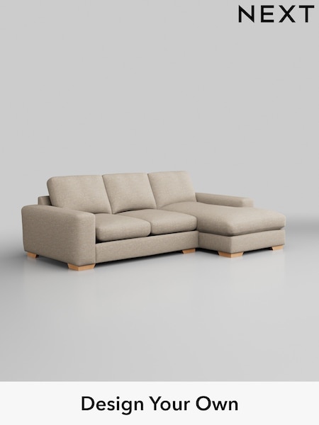 Boucle Weave Easy Clean/Dark Natural Houghton Deep Relaxed Sit (W41991) | £1,975