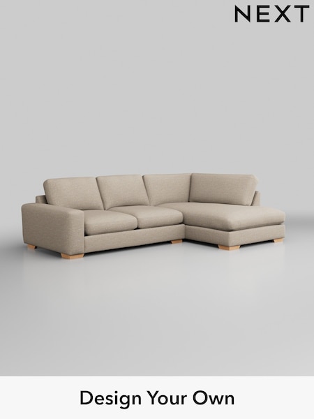 Boucle Weave Easy Clean/Dark Natural Houghton Deep Relaxed Sit (W41991) | £2,150