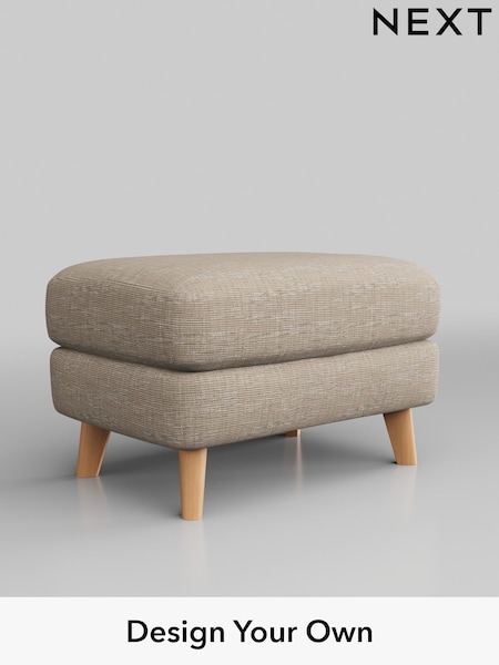 Boucle Weave Easy Clean/Dark Natural Parker Buttoned Back (W41993) | £375