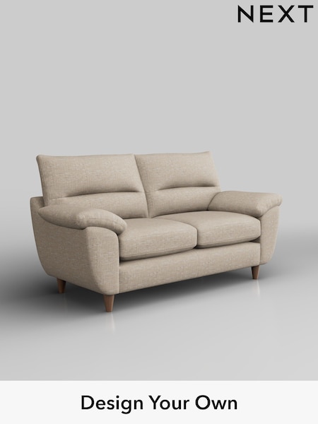 Boucle Weave Easy Clean/Dark Natural Elliot Highback (W41996) | £975