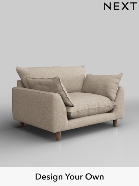 Boucle Weave Easy Clean/Dark Natural Noa Deep Relaxed Sit (W42000) | £875