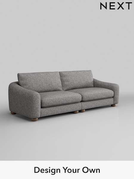 Chunky Boucle Easy Clean/Light Grey Arches (W42001) | £1,425