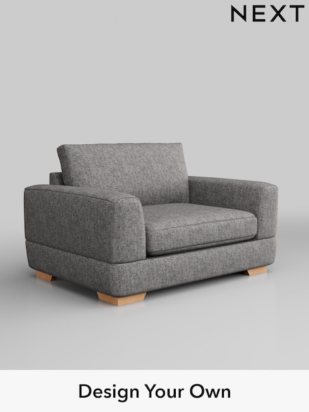 Chunky Boucle Easy Clean/Light Grey Clayton (W42004) | £950