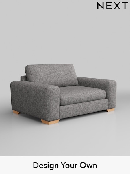 Chunky Boucle Easy Clean/Light Grey Houghton Deep Sit (W42008) | £1,175