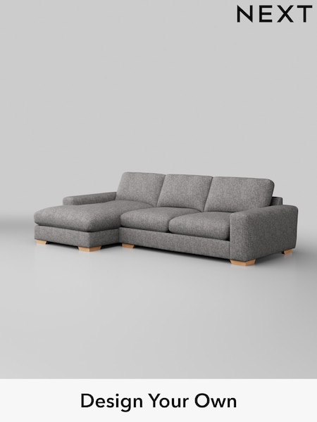 Chunky Boucle Easy Clean/Light Grey Houghton Deep Sit (W42008) | £2,250