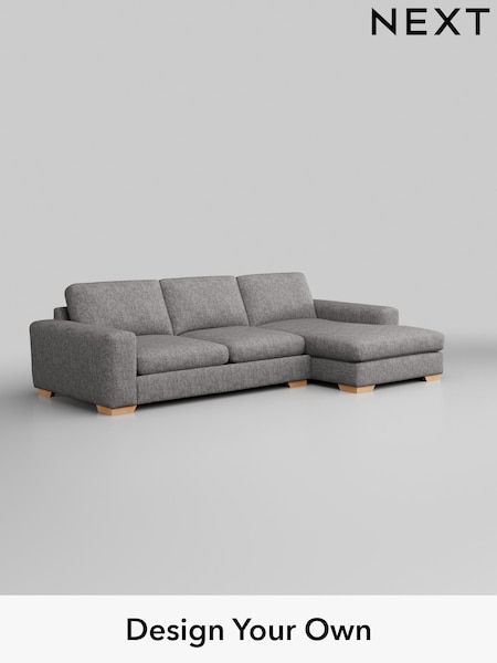 Chunky Boucle Easy Clean/Light Grey Houghton Deep Sit (W42008) | £2,250