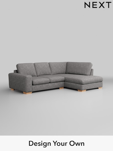 Chunky Boucle Easy Clean/Light Grey Houghton Deep Sit (W42008) | £2,099