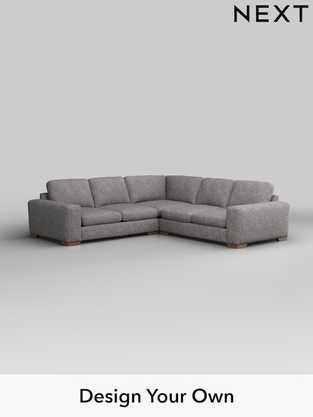 Chunky Boucle Easy Clean/Light Grey Houghton Deep Sit (W42008) | £2,775