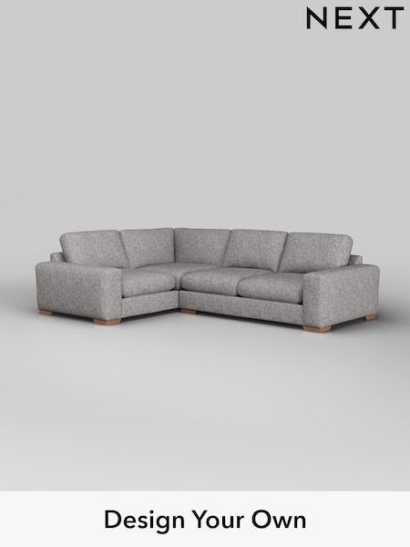Chunky Boucle Easy Clean/Light Grey Houghton Deep Sit (W42008) | £2,575