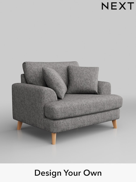 Chunky Boucle Easy Clean/Light Grey Parker (W42013) | £975