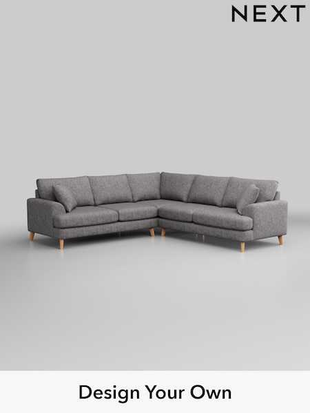 Chunky Boucle Easy Clean/Light Grey Parker (W42013) | £2,725