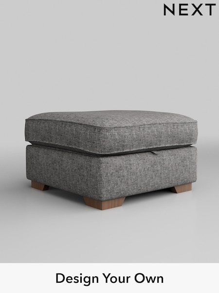 Chunky Boucle Easy Clean/Light Grey Stamford Buttoned Back (W42014) | £499