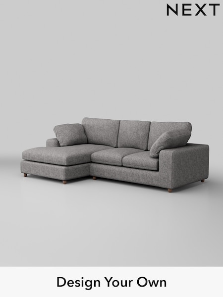 Chunky Boucle Easy Clean/Light Grey N Premium The Snuggle Grand (W42016) | £2,675