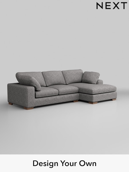 Chunky Boucle Easy Clean/Light Grey N Premium The Snuggle Grand (W42016) | £2,675
