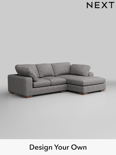 Chunky Boucle Easy Clean/Light Grey N Premium The Snuggle Grand (W42016) | £2,650