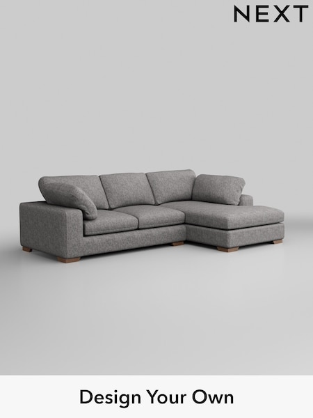 Chunky Boucle Easy Clean/Light Grey N Premium The Snuggle Grand (W42016) | £2,750