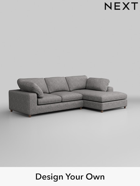 Chunky Boucle Easy Clean/Light Grey N Premium The Snuggle Grand (W42016) | £2,750