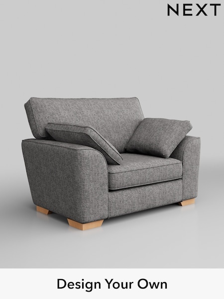 Chunky Boucle Easy Clean/Light Grey Stamford (W42019) | £850