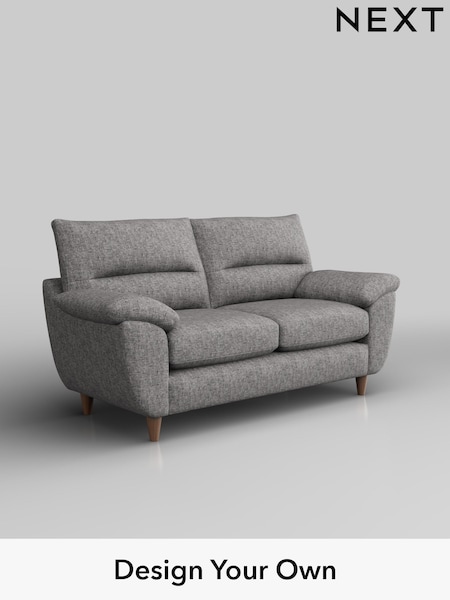 Chunky Boucle Easy Clean/Light Grey Elliot Highback (W42023) | £1,075