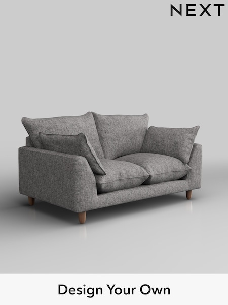 Chunky Boucle Easy Clean/Light Grey Noa Deep Relaxed Sit (W42024) | £1,075