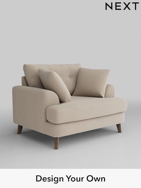 Natural Mix/Light Natural Parker Buttoned Back (W42033) | £1,125