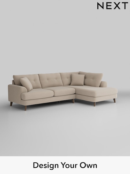 Natural Mix/Light Natural Parker Buttoned Back (W42033) | £2,575