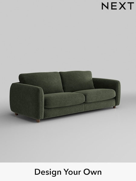 Boucle Chenille/Dark Moss Green Aiden (W42038) | £1,325