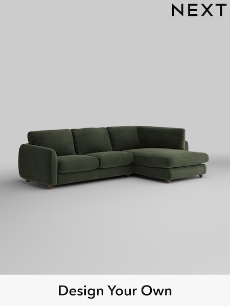 Boucle Chenille/Dark Moss Green Aiden (W42038) | £1,825