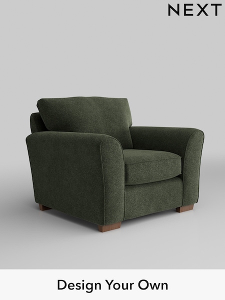 Boucle Chenille/Dark Moss Green Michigan Ii (W42041) | £625